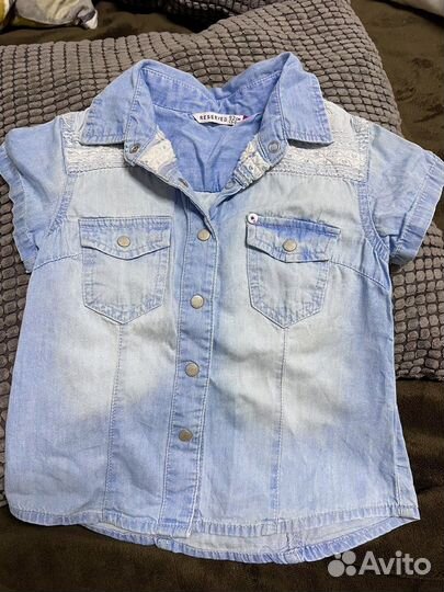 Рубашка для девочки джинсовая reserved
