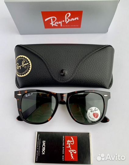 Очки ray ban wayfarer polaroid поляризационеые