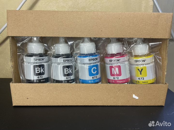 Чернила оригинальные epson 672