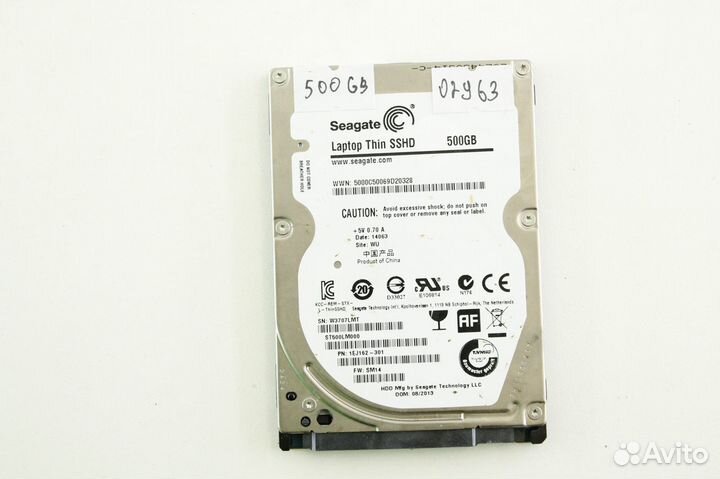 HDD2.5 500 GB Seagate Laptop Thin sshd