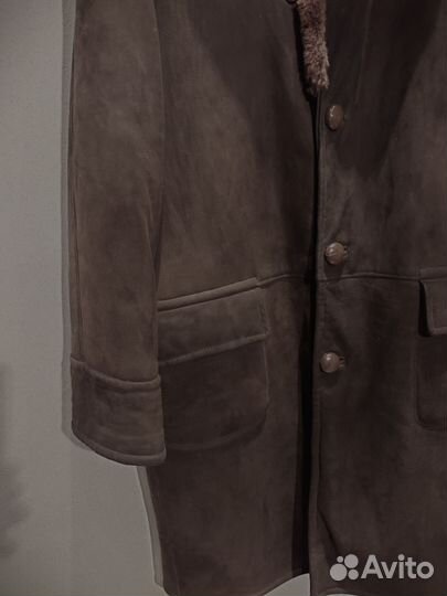 Дубленка натуральная мужская винтаж размер 52 54