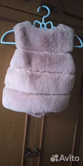 Жилет меховой детский 4-5 лет