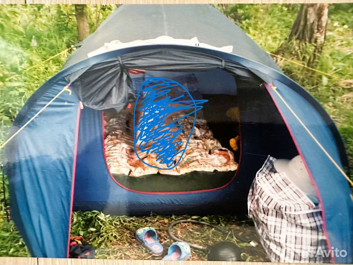 Палатка спальники матрасы подушки помпа - пакетом