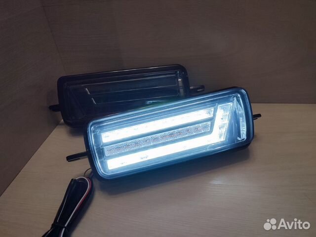 Надфарники диодные Niva (Lexus) с повторителем