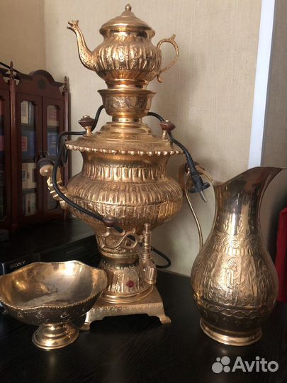 Винтажный Иранский самовар (набор)