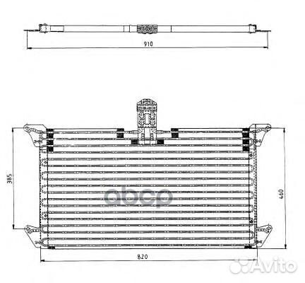 Радиатор кондиционера 820x460x24 Scania 4 Series