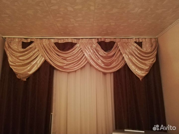 Шторы с ламбрекеном бу