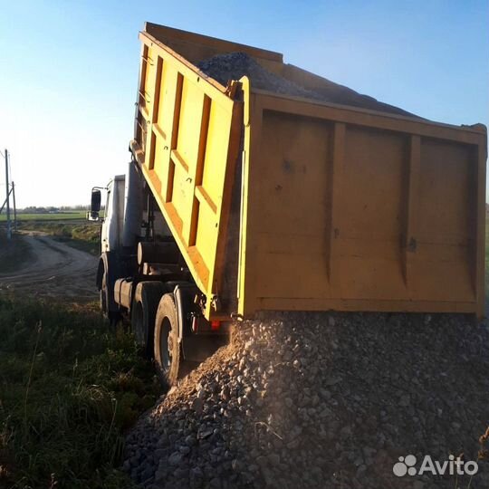 Щебень гравийный с доставкой