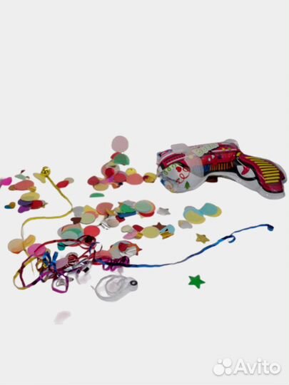 Хлопушка пистолет с конфетти и серпантином