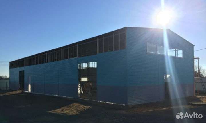 Каркасный ангар б/у