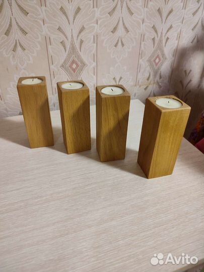 Подсвечник из дерева
