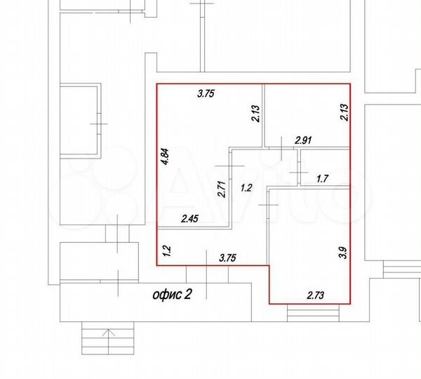 Офис, 41.9 м²