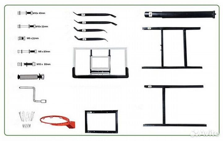 Баскетбольный щит DFC board54P