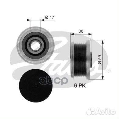 Механизм свободного хода генератора LCV Citroen