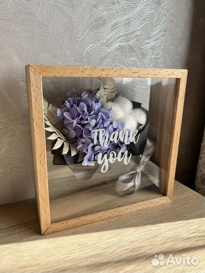 Подарок маме, девушке, сестре букет сухоцветов