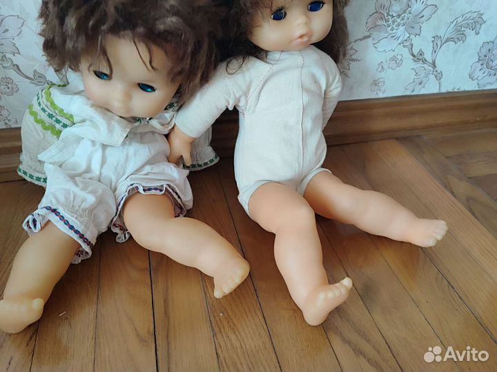 Две куклы СССР мягконабивные