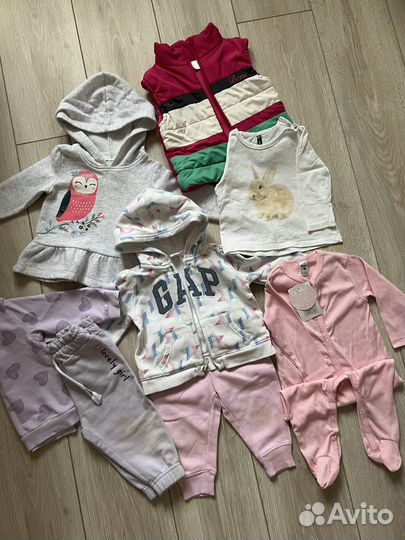 Детские вещи пакетом на девочку 74-80-86