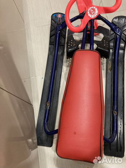 Снегокат детский двухместный