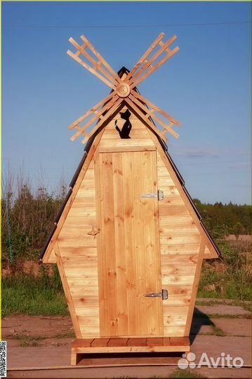Дачный туалет деревянный JWL463