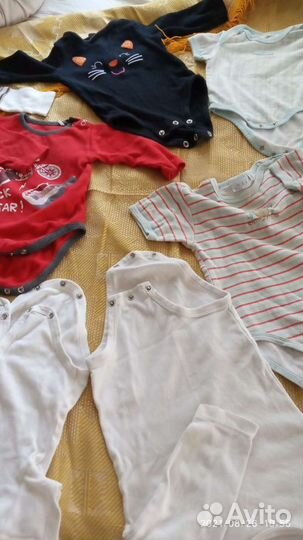 Боди - ползунки, от месяца