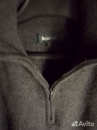 Джемпер мужской на молнии с воротником48р.черный