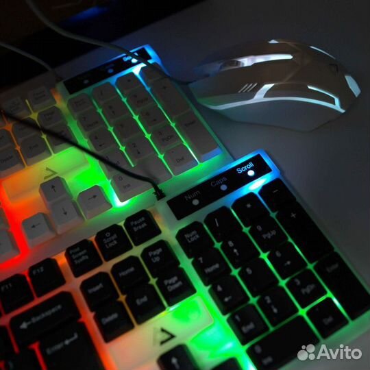 Игровой Комплект клавиатура и мышь с подстветкой