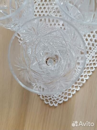 Хрустальные рюмки на ножке СССР