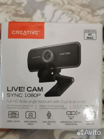 Веб-камера Creative live cam sync 1080p