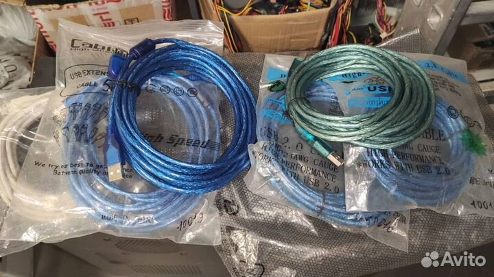 Кабель USB удлинитель 5м и 10 метров