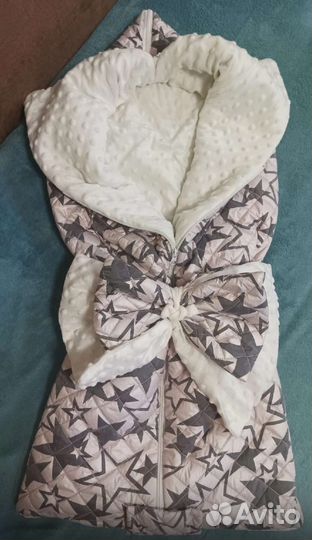 Конверт одеяло на выписку демисезон