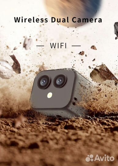 Охранная Мини Wi-Fi IP камера HD два объектива