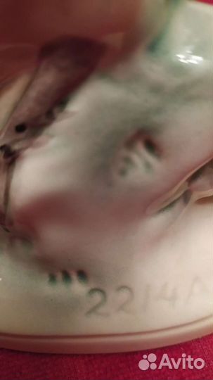 Фарфоровые птицы Фазан и 2 попугая.Германия