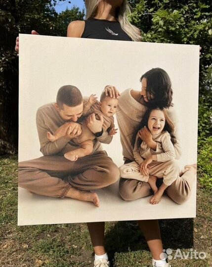 Портрет по фото на холсте, картина по фото