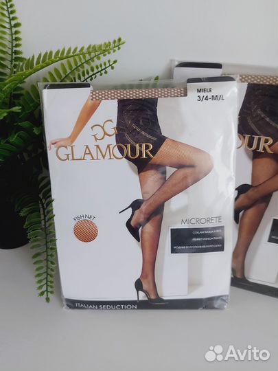 Колготки женские glamour microrete р.3/4