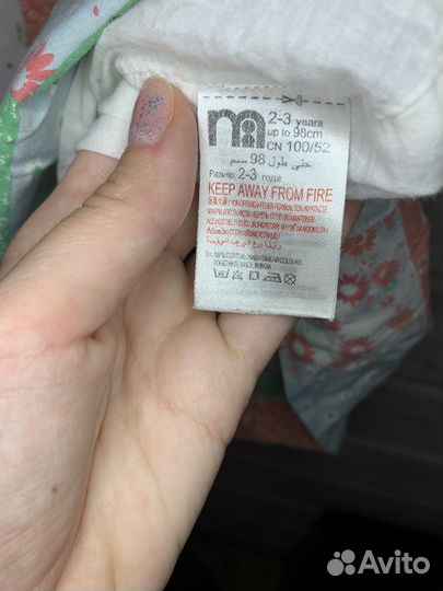 Платье для девочки mothercare 98 см