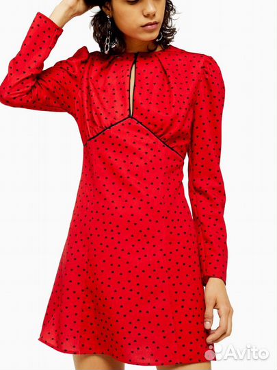 Платье в сердечко Topshop