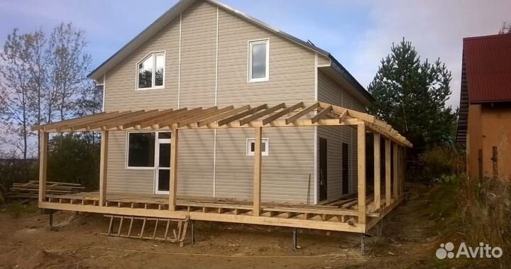 Строительство пристроек веранд террас