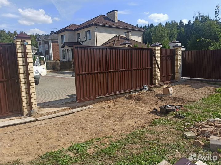 Откатные ворота под ключ