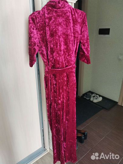 Комбинезон плюшевый фуксия р 44