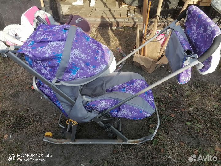 Санки-коляска 2в1