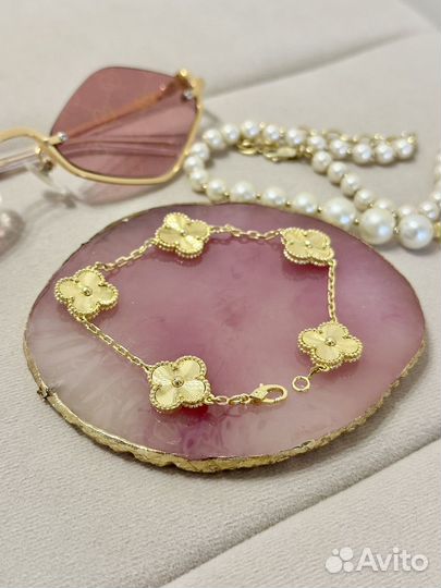 Браслет van cleef цвет золотой