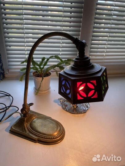 Антикварная настольная лампа, царская Россия