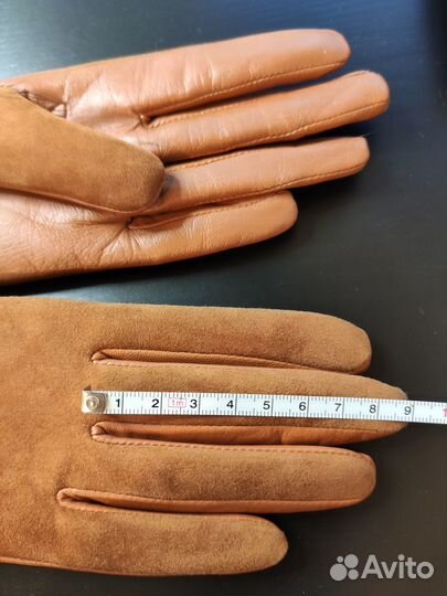 Перчатки кожаные женские длинные