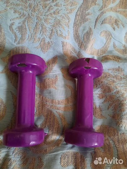 Гантели бу 1.3 кг спорт фитнес