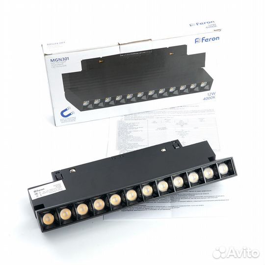 Светильник MGN301 трековый магнитный 12W 48V 41936