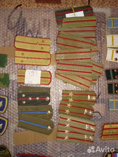 Военные артефакты: погоны СССР разные, печать