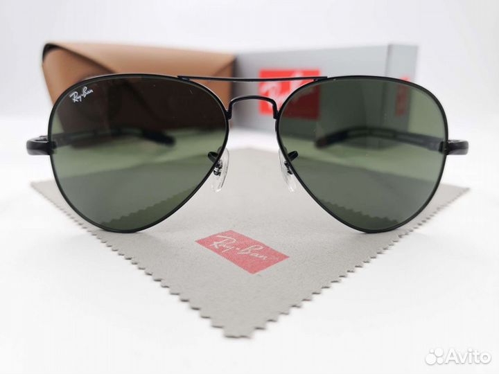 Очки Ray Ban Aviator 8307 002 Carbon Green Стекло