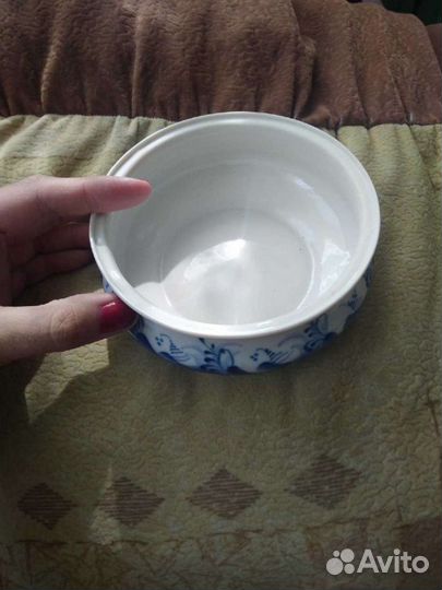 Ваза для фруктов/салатница гжель