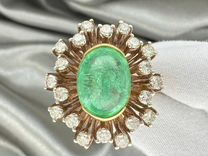 Золотое кольцо СССР с бриллиантами 750 / 11.77 гр
