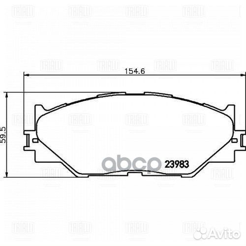 Колодки тормозные дисковые перед PF 4359 PF